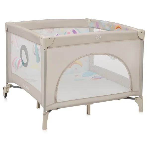 Kvadratinis maniežas Lionelo Mille Plus, Grey beige
