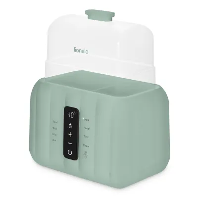 Buteliukų šildytuvas ir sterilizatorius Lionelo Thermup Duo, Green mist