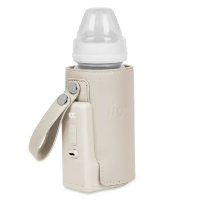 Elektroninis nešiojamas buteliukų šildytuvas Lionelo Thermup Go Plus, Beige calm