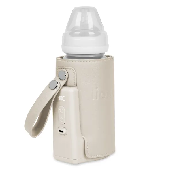 Elektroninis nešiojamas buteliukų šildytuvas Lionelo Thermup Go Plus, Beige calm