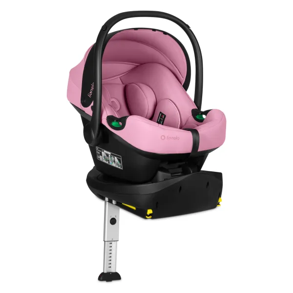 180° pasukama autokėdutė su baze Lionelo Astrid Plus I-size set plus, Pink coral