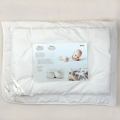 Antklodė su pagalve balta LORITA