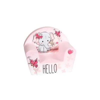 Minkštas foteliukas. Mielas drambliukas.