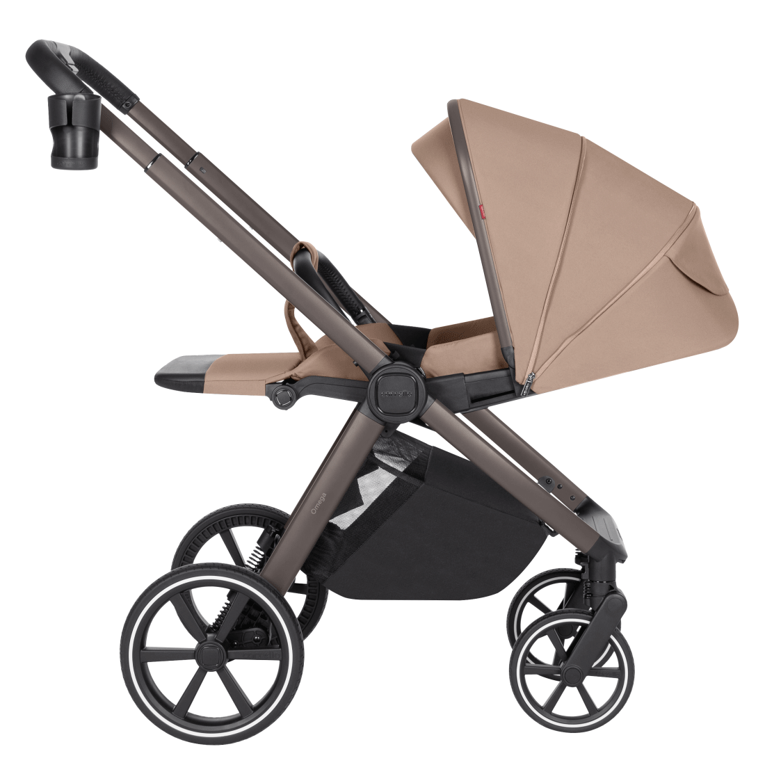 Sportinė dalis tvirtinama veidu arba nugara į kelią